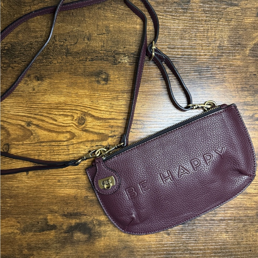 Be Happy Burgundy Crossbody Bag